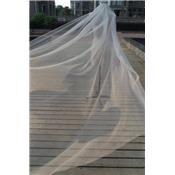 Très long voile de mariée 5 m blanc mariage