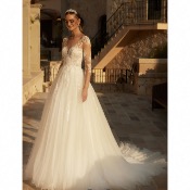 Nouveauté ! Robe de mariée Carnelian princesse Bianco Evento T 36 a 48 