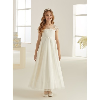 Robe de cérémonie fille en dentelle et tulle 7 à 13 ans