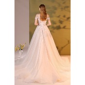 Robe de mariée Lilly T 32 à 54 paillettes et tulle 