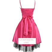 Robe cocktail Lara fuschia T 40