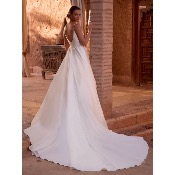 Robe de mariée Nora Queen en Satin Mikado T 36 à 46