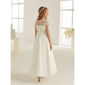 Robe de cérémonie fille en dentelle et tulle 7 à 13 ans