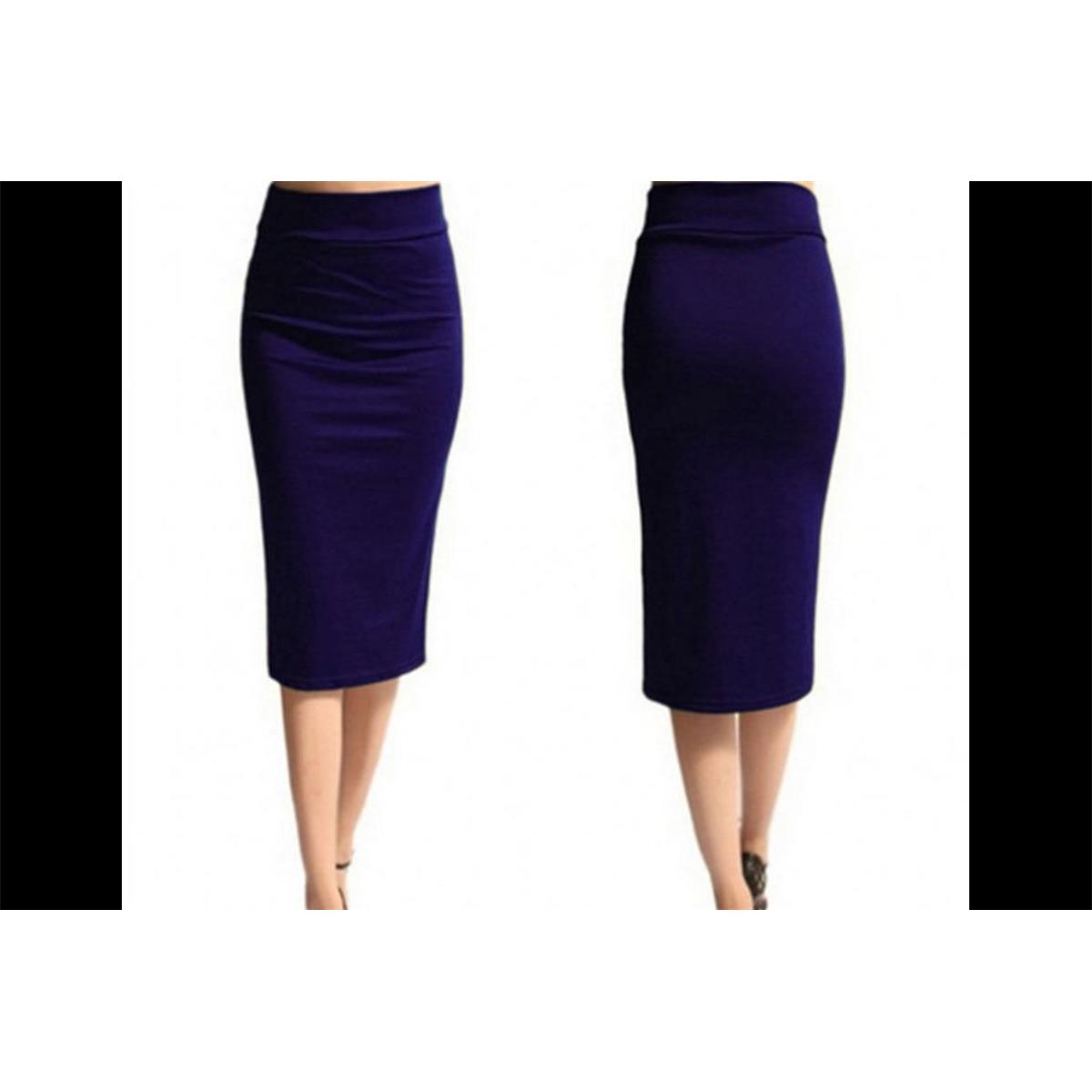 jupe crayon violette