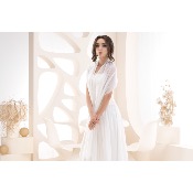Étole de mariage en mousseline Ivoire, Blanche ou noire 