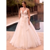 Jupe de mari�e princesse Sonja en organza et tulle