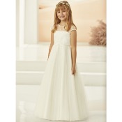 Robe de crmonie fille 7  13 ans en dentelle et tulle