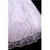 Robe cérémonie Alisson blanche strass, mariage, 9 ou 18 mois 