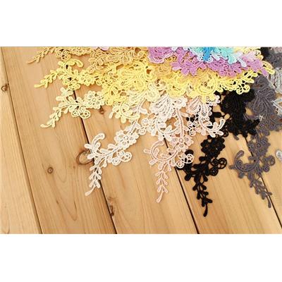 Lot de 2! Dentelles 33 cm 5 coloris, appliques à coudre pour mariage, bretelles ou robe de mariée