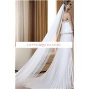 Trs long voile de marie 5 m blanc mariage