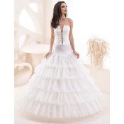 Jupon de marie princesse 5 cerceaux et 420 cm de circonfrence 
