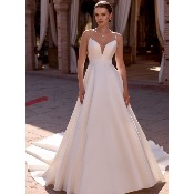 Robe de mariée Nora Queen en Satin Mikado T 36 à 46