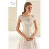 Destockage Robe de mariée Arizona T 36, 38 et 42 ivoire Trapèze dentelle et mousseline