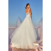 Destockage! Robe de mariée Butterfly Ivoire tulle paillettes dentelles T 34 à 48