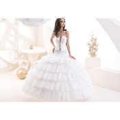 Jupon de mariée princesse 5 cerceaux et 510 cm de circonférence 