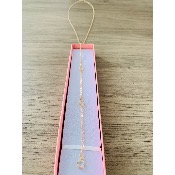 Collier de dos Roma Fantaisie avec 4 strass dans le dos