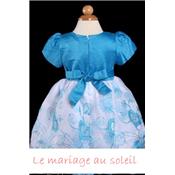 Robe fillette Pavot bleue, 24 mois, 3 ans