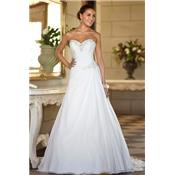 Robe de mariée Angélique T 34 satinée IVOIRE