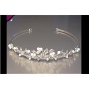 Serre tte perle pour marie ou soire, diadme, coiffure de marie