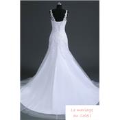 Robe de mariée sirène Vanylle T 34 , 40, 44 blanche