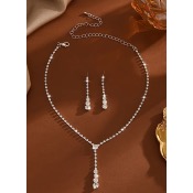 Parure fantaisie Intuition en strass argenté