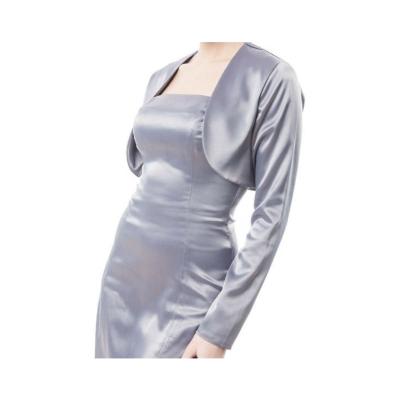 Boléro manches longues satinés gris T 42 dernière taille disponible 