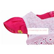 Robe bébé Fleur fillette fushia,  12 et 18 mois