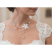 Collier de mariage Bora fabrication artisanale doré ou argenté
