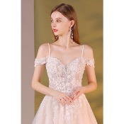 Robe de mariée Lilly T 32 à 54 paillettes et tulle 