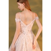Robe de mariée Lilly T 32 à 54 paillettes et tulle 