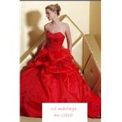 Robe de marie Sophie rouge bustier T 36 