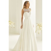 Robe de mariee Riviera ivoire T38 dentelle mousseline Bianco Evento