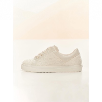 Chaussures de mariée Zoey sneakers basket dentelle T 36 à 41, Avalia