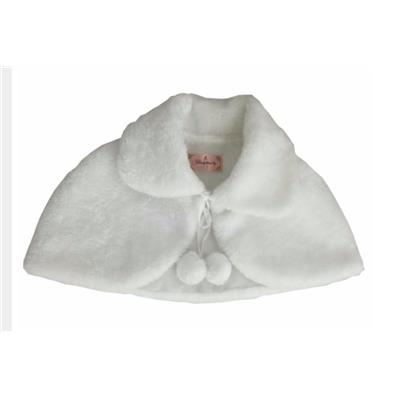 Boléro fillette blanc Pompon 2/3 ans mariage, cérémonie