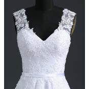 Achat en ligne. Robe de mariée fluide Elodie blanche t 34 a 54 