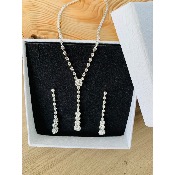 Parure fantaisie Intuition en strass argenté