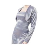 Boléro manches longues satinés gris T 42 dernière taille disponible 