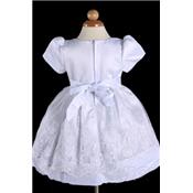 Robe fillette Aglaé blanche T 18/24 mois