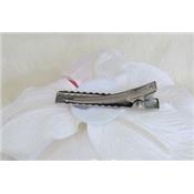 Barrette orchidée mariage soirée blanche fuschia
