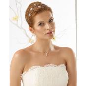 Parure de marie fine Bianco Evento perles cristal N7