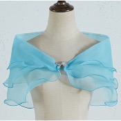  Boléro de mariée noeud (convient aux T34 à 38)  turquoise, bleu royal, noir