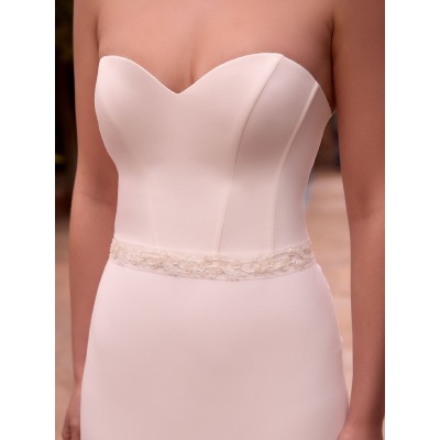 Ceinture de mariage tulle et dentelle fleurs et feuilles