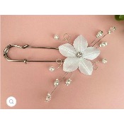 Remonte-traîne fleur pour robe de mariée fait à la main 