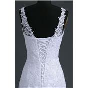 Robe de mariée sirène Vanylle T 34, 36, 40 , 44 blanche