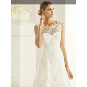 Robe de mariée Sabrina Bianco Evento ivoire dentelle T 36   dernière taille disponible