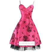 Robe cocktail Lara fuschia T 40