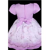  Robe fillette bébé lilas "Oeillet" 18 mois