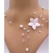 Collier de mariage Bora fabrication artisanale doré ou argenté