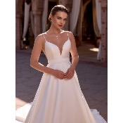 Robe de mariée Nora Queen en Satin Mikado T 36 à 46