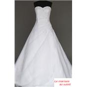 Destockage Robe de mariée Cinderella blanche T  34 a 54 princesse organza broderie